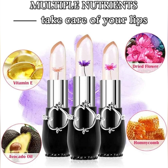 NEW 1 Flower Jelly Temperature Color Change Lipstick - Picture 9 of 12